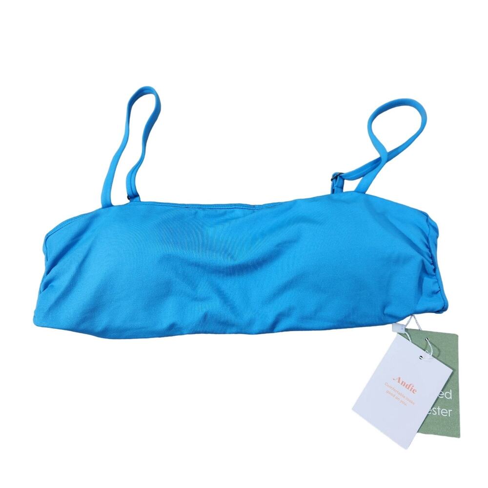 Andie Swim The Newport Bikini Top In Azul New With Tags Womens Size M